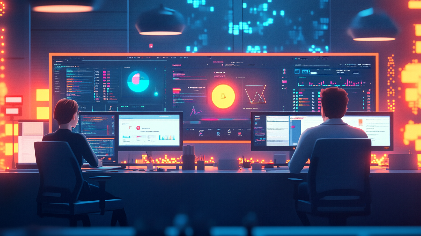 Modernes Webdesign-Workspace mit Designer und Kunde bei der Zusammenarbeit